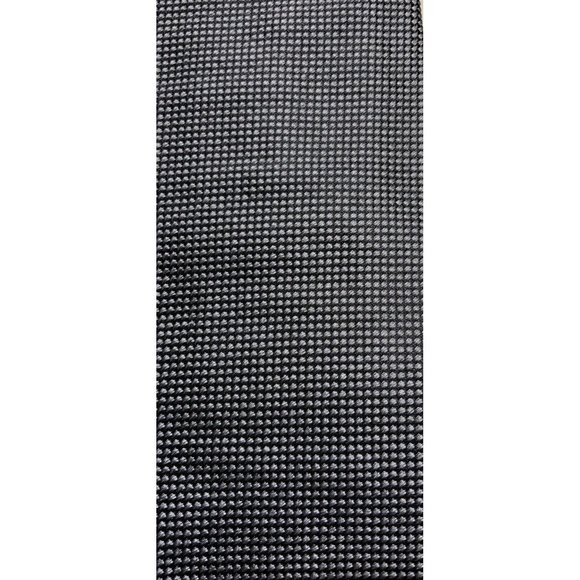 🆕HUGO BOSS SELECTION TRIFOLD Solid Gray Silk Tie ITALY 60  HUGO BOSS SLECTION Gray Geometric Silk Tie 60\